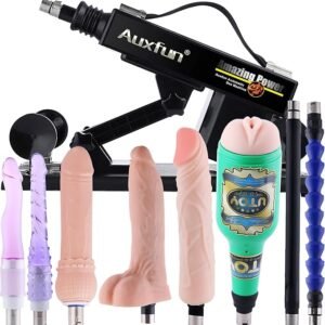 Sex Machine Dildo Machine with Realistic Dildo,Fuck Machine for Women with 3XLR Connector,Thrusting Sex Machine for Man,Adult Toys Sex Toy with 8 Accessories